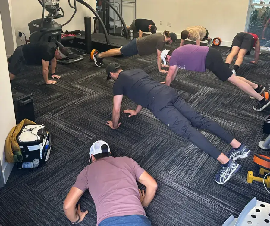 Stretch and body weight HIIT class